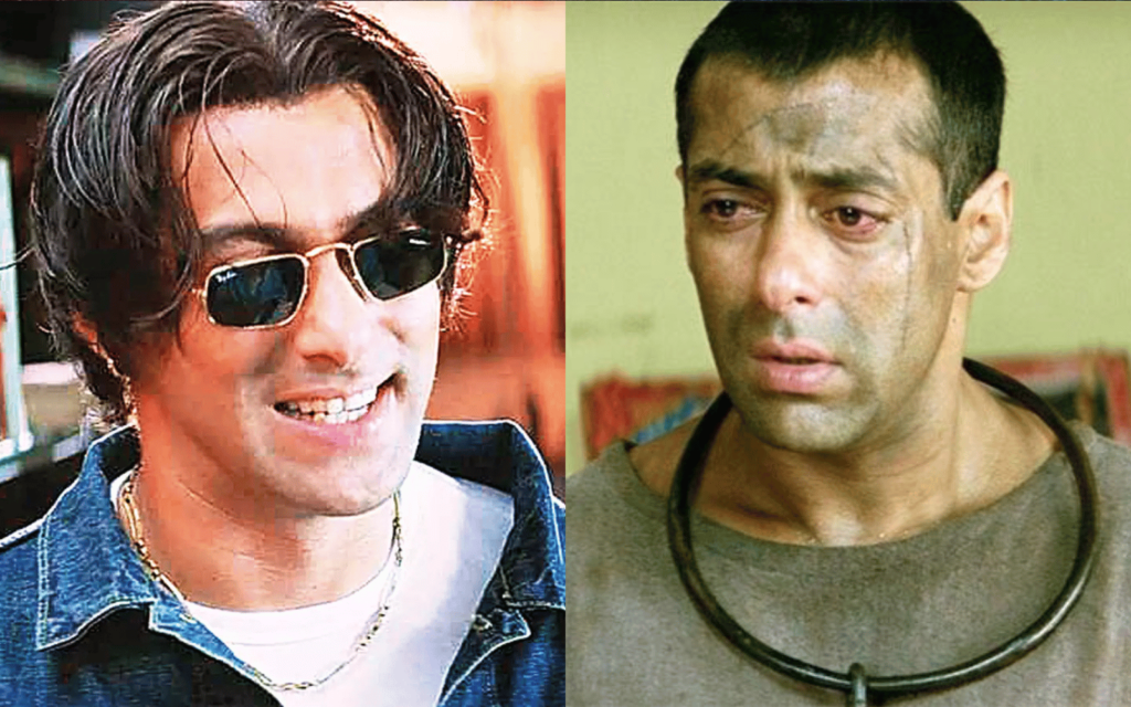 Salman Khan's iconic bald look as Radhe Mohan in Tere Naam