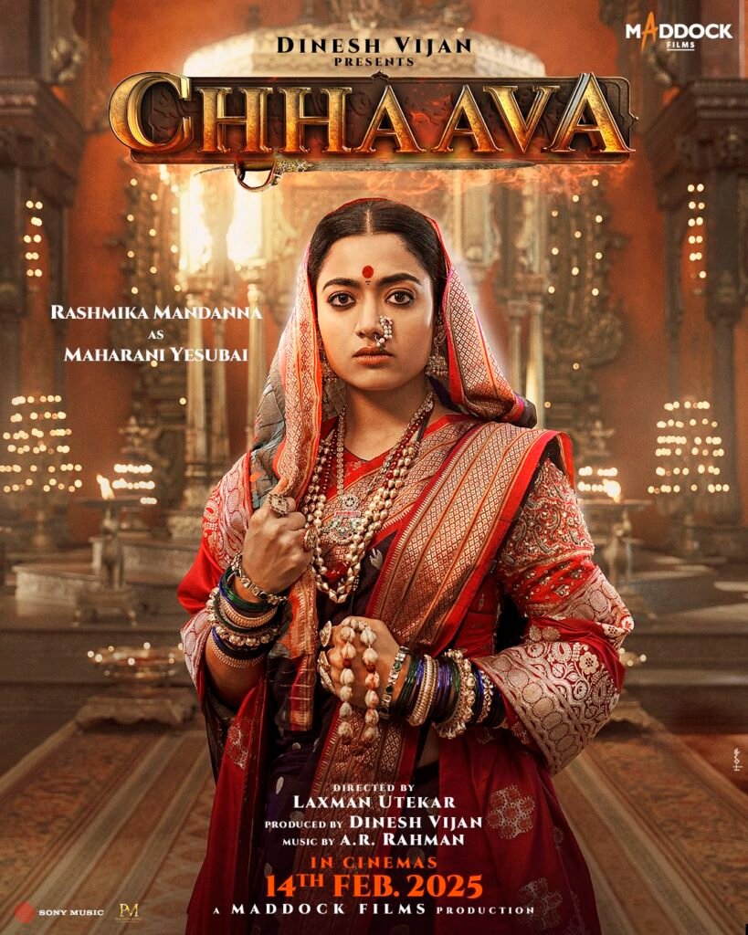 Ghy5Y3qawAA2zWC Rashmika Mandanna as Yesubai Bhonsale in "Chhaava" First Look Out Now – A Historical Masterpiece